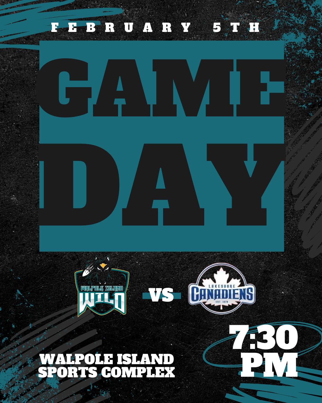 This game day is brought to you by Enspec!

The Wild are at home tonight to take on the Lakeshore Canadiens, 7:30 pm puck drop @ the Walpole Island Sports Complex.

#WalpoleIslandWild  #UnleashTheWild