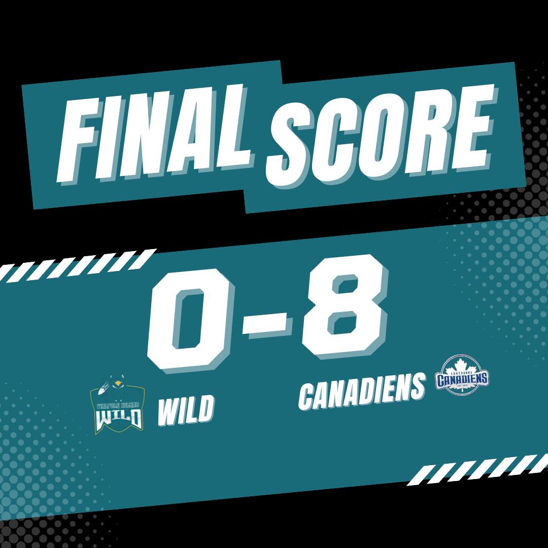 Wild lose 8-0 tonight against the Lakeshore Canadiens

#WalpoleIslandWild  #UnleashTheWild