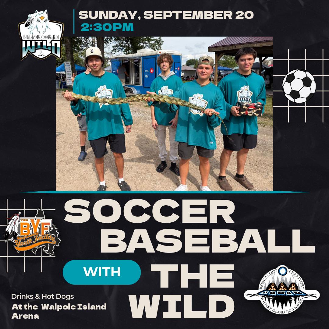 We’re inviting you to join the Wild for a game of soccer baseball! ⚽️⚾️

The Walpole Wild are teaming up with the @thebyf  and Adrian Murphy to bring the community together for an afternoon of fun.

📅 Sunday, September 20
⏰ 2:30PM
📍 Walpole Island Arena

Come out, meet the team, and play some ball with us! Drinks & hot dogs will be available.

Everyone’s welcome. See you there! 🐎