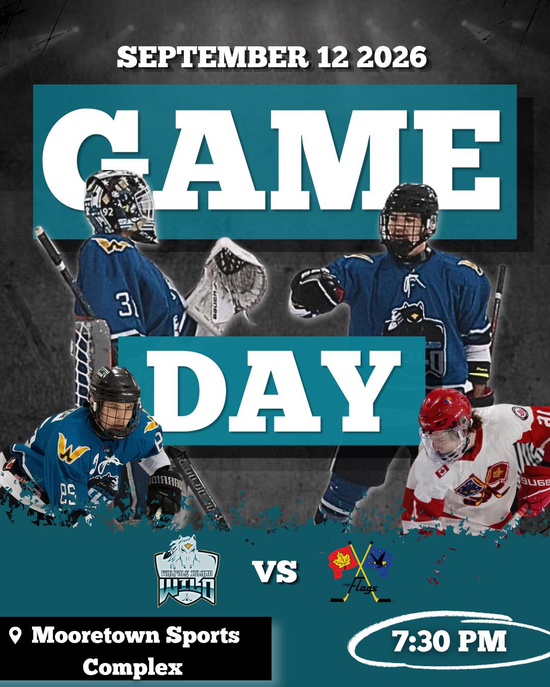 🚨Away Game Day!🚨

The Walpole Island Wild are hitting the road again for an away game TONIGHT against the Mooretown Flags!🏒

🗓️September 12 2026
🕑7:30PM
🆚Mooretown Flags
📍Mooretown Sports Complex 

Bring the noise & Come cheer on your Walpole Island Wild!🐎

#walpolewild#letsgowild#pjhl