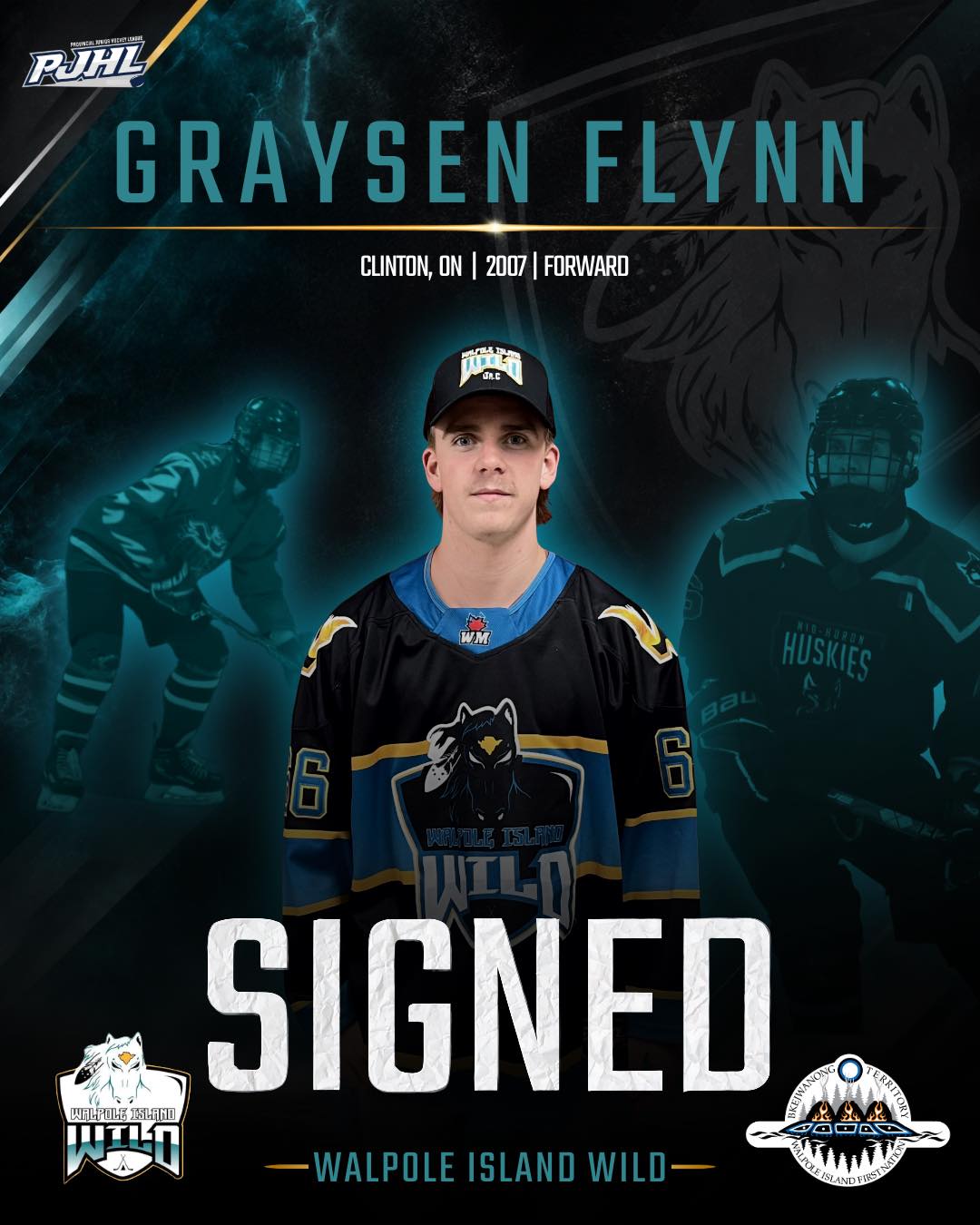 The Walpole Wild are excited to announce the signing of 2007-born forward Graysen Flynn!

The Clinton product is a speedy two-way forward who brings pace and responsibility at both ends of the ice.

Welcome to Walpole, Graysen! 🐎